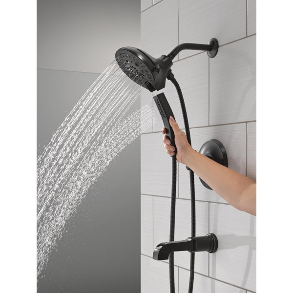 Delta Faucet Tetra Shower Trim Kit - Dual Function Handles, Lumicoat Champagne Bronze, Valve Sold Separately